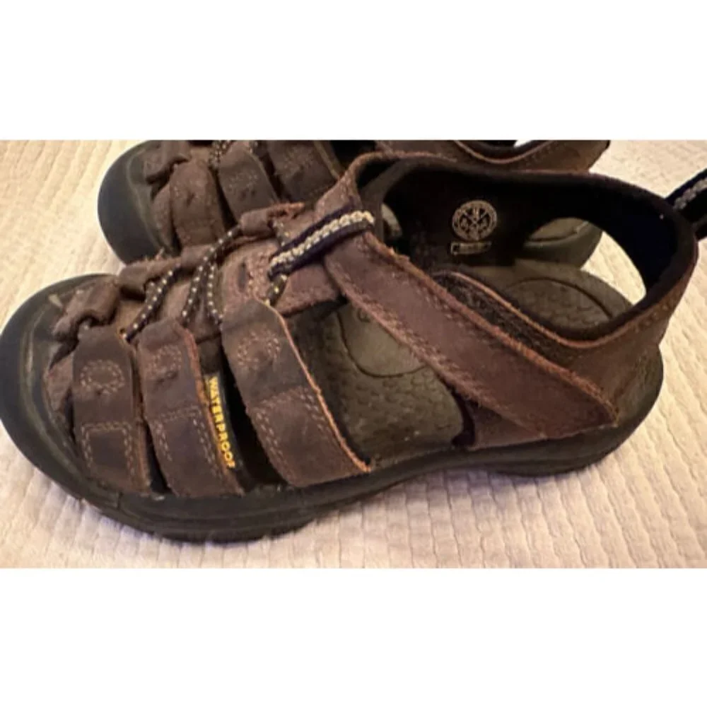 KEEN Toddler Boy Girl 12‎ Targchee II Active Sport Sandals 1009996 Brown Leather
